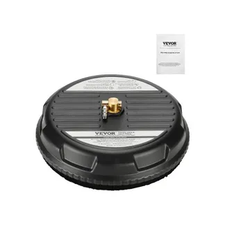 VEVOR 385 mm Hochdruckreiniger-Oberflächenreiniger, Flächenreiniger-Aufsatz aus Kunststoff auf Rädern, 276 Bar max. 0,635 cm Anschlussstück, 2 Sprühdüsen für Beton, Gehweg, schwarz VEVOR 385 mm Hochdruckreiniger-Oberflächenreiniger, Flächenreiniger-Aufsatz aus Kunststoff auf Rädern, 276 Bar max. 0,635 cm Anschlussstück, 2 Sprühdüsen für Beton, Gehweg, schwarz