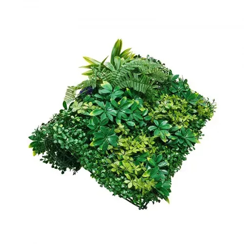 VEVOR Künstliche Hecke, 12 Stück, 500x500x50 mm, 3D-Kombination, Künstliche Pflanzenwand, grüne Dekoration & Efeu-Zaunbedeckung, Sichtschutz-Hintergrundwand, Heckenschutz für den Garten – Bild 10