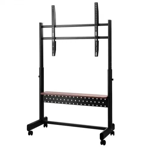VEVOR rollbarer TV-Ständer TV-Wagen für 1397-2540 mm Bildschirme, höhenverstellbarer tragbarer Monitorständer mit Ablage bis zu 92,99 kg für Wohnzimmer Schlafzimmer Büro (Max VESA 800 x 600 mm) – Bild 9