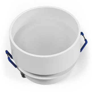 Einbaurahmen McShine “DL-21“ rund, mit Frontglas, weiß Einbaurahmen McShine “DL-21“ rund, mit Frontglas, weiß