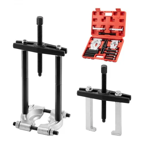 VEVOR Lagerabzieher Set 14-tlg. 5 t Lagertrenner, Ritzelradlager Ausbau Set mit 2/2,8 Zoll Backen, Hochleistungs-Lagerspalter-Werkzeugset mit Koffer Abziehersatz VEVOR Lagerabzieher Set 14-tlg. 5 t Lagertrenner, Ritzelradlager Ausbau Set mit 2/2,8 Zoll Backen, Hochleistungs-Lagerspalter-Werkzeugset mit Koffer Abziehersatz