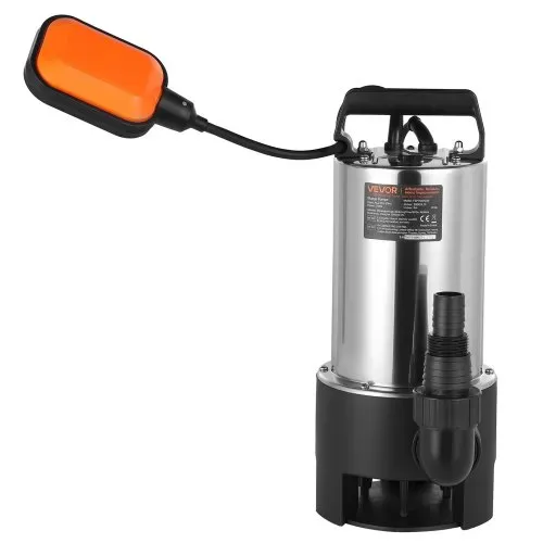 VEVOR 710W Tauchpumpe, 20000l/h, Schmutzwasserpumpe für Abwasser, Schmutzwasser & sauberes Wasser mit automatischem Schwimmerschalter, 9m Förderhöhe, für Pools, Teiche, überflutete Bereiche – Bild 9