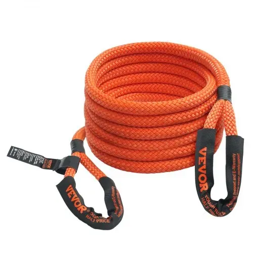 VEVOR 25 mm x 6 m Abschleppseil 17237 kg, Hochleistungs-Offroad-Abschleppgurt, Extrem belastbarer Bergegurt mit 30 % Elastizitätsenergie für Jeep Auto LKW ATV UTV SUV Traktor – Bild 9