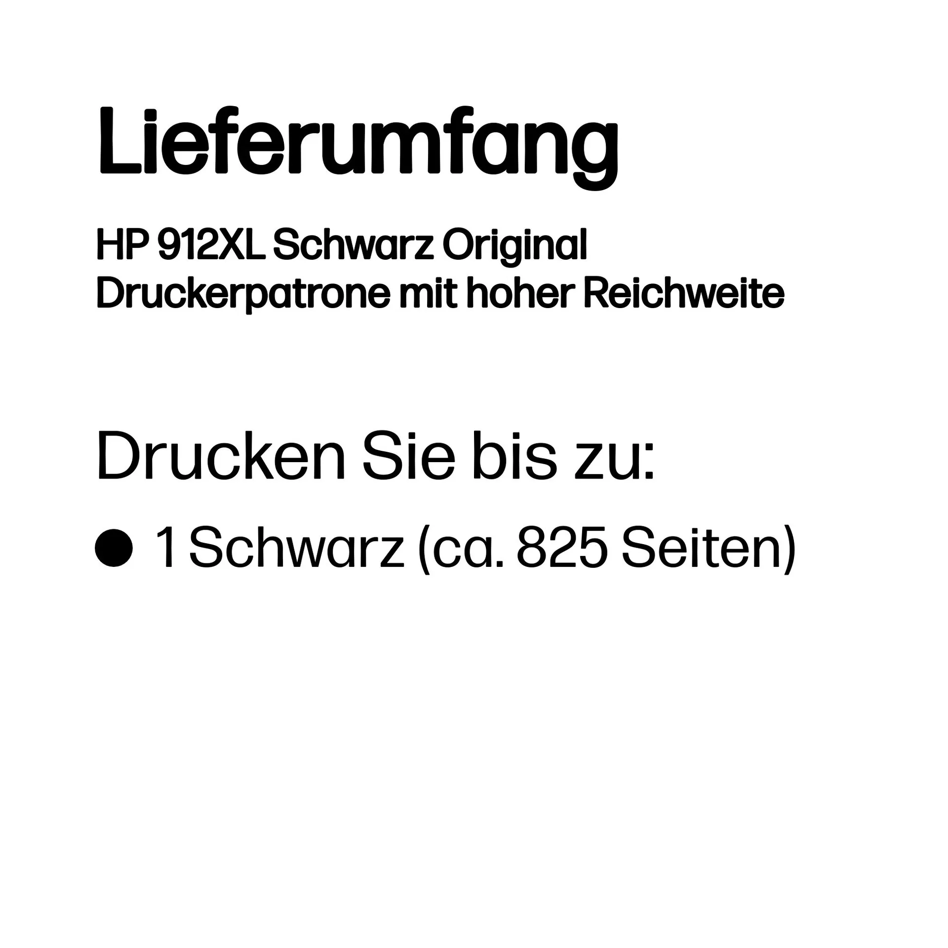 HP 912XL Schwarz Original Druckerpatrone mit hoher Reichweite – Bild 2