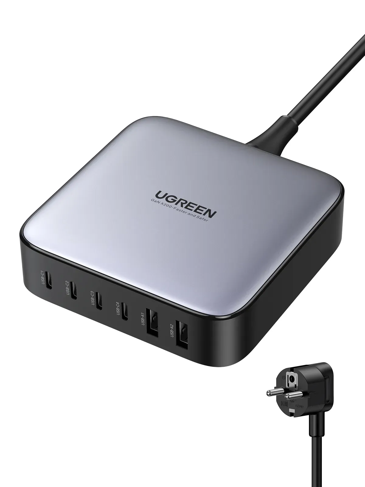 Ugreen Nexode Universal Schwarz, Grau AC Schnellladung Drinnen Ugreen Nexode Universal Schwarz, Grau AC Schnellladung Drinnen