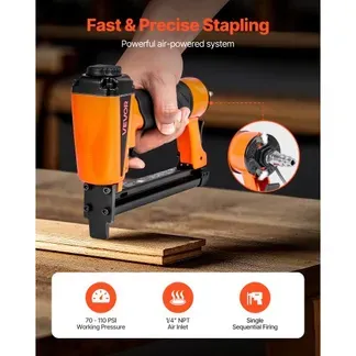 VEVOR Druckluft-Tacker, Druckluftnagler für 80er-Serie, 12,8 mm Krone, 6–16 mm Länge, Klammern, 70–110 PSI, Klammergerät für Holzbearbeitung, Polsterarbeiten, Handwerk, Heimwerkerprojekte VEVOR Druckluft-Tacker, Druckluftnagler für 80er-Serie, 12,8 mm Krone, 6–16 mm Länge, Klammern, 70–110 PSI, Klammergerät für Holzbearbeitung, Polsterarbeiten, Handwerk, Heimwerkerprojekte