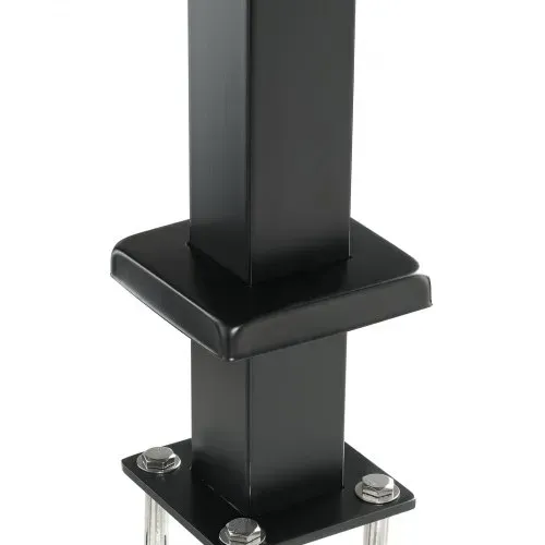 VEVOR Kabelgeländerpfosten, 106,7x4,97x4,97cm, ebener Stahldeck-Geländerpfosten ohne Löcher, SUS304 Edelstahl-Kabelgeländerpfosten, Treppenhandlaufpfosten mit horizontaler und gebogener Halterung – Bild 8