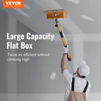VEVOR Drywall Flat Box Finishing Mud Box 25,4 cm Wall Compound Putty 2 Bonus Blades VEVOR Drywall Flat Box Finishing Mud Box 25,4 cm Wall Compound Putty 2 Bonus Blades