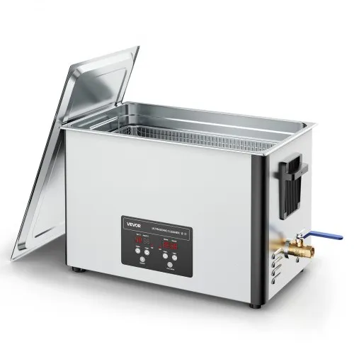 VEVOR 30 L Ultraschallreiniger, professionelle Ultraschallreinigungsmaschine mit Reinigungskorb & Digitalanzeige, 480 W Edelstahl 40 kHz Industrielle Reinigungsmaschine für Teile Vergaser Instrumente VEVOR 30 L Ultraschallreiniger, professionelle Ultraschallreinigungsmaschine mit Reinigungskorb & Digitalanzeige, 480 W Edelstahl 40 kHz Industrielle Reinigungsmaschine für Teile Vergaser Instrumente