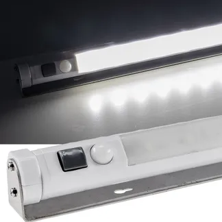 LED Unterbauleuchte mit Bewegungsmelder Batteriebet., 9 SMD LEDs, 80lm, weiß LED Unterbauleuchte mit Bewegungsmelder Batteriebet., 9 SMD LEDs, 80lm, weiß