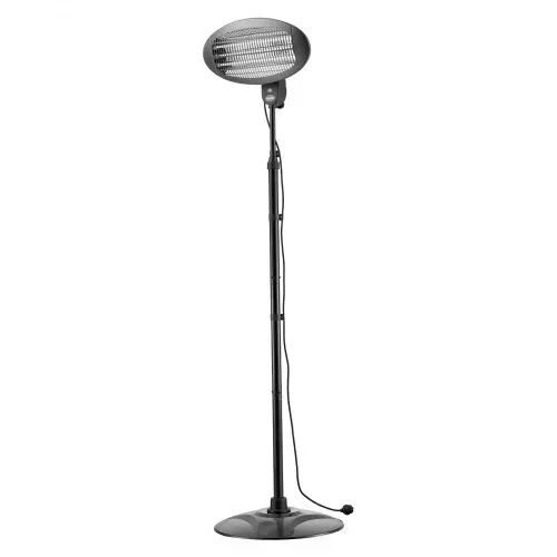 VEVOR Infrarot Heizstrahler 2000W 2-in-1 Infrarotstrahler mit Zugschalter, Infrarotheizung für Garten Terrasse Balkon, 3 Heizstufen, Kaltgewalzter Stahl, Mit Quarz-Heizelemente, Wand- & Standgerät – Bild 9