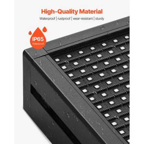 VEVOR programmierbare LED Zeichen P10 Vollfarbe flexibles digitales Scrolling Panel, DIY Anzeigetafel mit benutzerdefiniertem Textmuster und GIF & Bluetooth App Steuerung (990 x 190 x 55 mm) – Bild 4