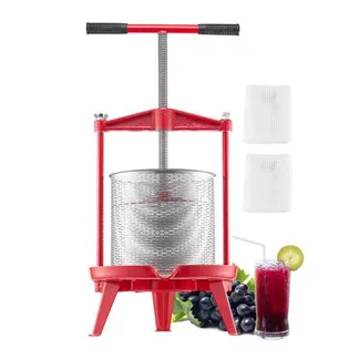 VEVOR Obstweinpresse Obstmühle Apfelmühle (14 L), Edelstahlkorb mit dreieckiger Struktur, manueller Entsafter, manuelles Mahlwerk, Apfelweinpresse Traubenpresse mit T-Griff für Küche Zuhause VEVOR Obstweinpresse Obstmühle Apfelmühle (14 L), Edelstahlkorb mit dreieckiger Struktur, manueller Entsafter, manuelles Mahlwerk, Apfelweinpresse Traubenpresse mit T-Griff für Küche Zuhause