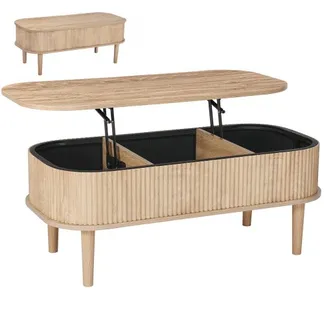 VEVOR Couchtisch Höhenverstellbar 1000x480x405-545 mm, Wohnzimmertisch mit Stauraum, Ausziehbarer Kaffeetisch im Mid-Century-Stil aus MDF, Hubtischplatte für Zuhause & Büro, Naturholz VEVOR Couchtisch Höhenverstellbar 1000x480x405-545 mm, Wohnzimmertisch mit Stauraum, Ausziehbarer Kaffeetisch im Mid-Century-Stil aus MDF, Hubtischplatte für Zuhause & Büro, Naturholz