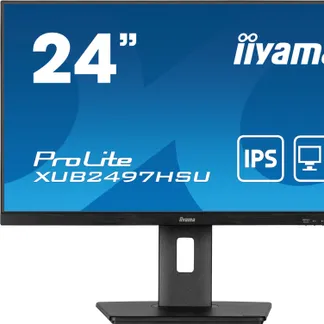iiyama 23.8’’ (60.5 cm) Monitor mit IPS-Panel-Technologie, 100Hz Bildwiederholfrequenz und einem höhenverstellbarem Standfuß iiyama 23.8’’ (60.5 cm) Monitor mit IPS-Panel-Technologie, 100Hz Bildwiederholfrequenz und einem höhenverstellbarem Standfuß