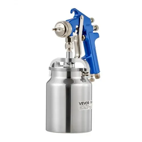 VEVOR Siphon-Lackierpistole, Spritzpistole mit hoher Zerstäubung, 1000-ccm-Farbsprüh-Set mit 1,8-mm-Düse, einstellbare Durchflussrate & Luftmenge für Auto-, Möbel-, Wand- und Hausanstrich – Bild 8