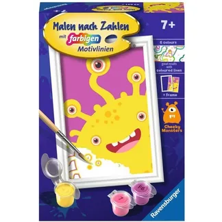 Malen nach Zahlen – Gelbes Monster Malen nach Zahlen – Gelbes Monster