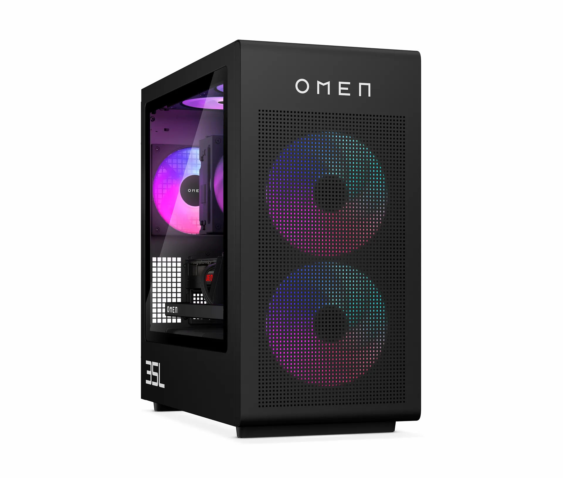 HP OMEN 35L GT16-1277ng AMD Ryzen™ 7 9800X3D 32 GB DDR5-SDRAM 1 TB SSD NVIDIA GeForce RTX 5070 Ti FreeDOS Tower PC Schwarz – Bild 2