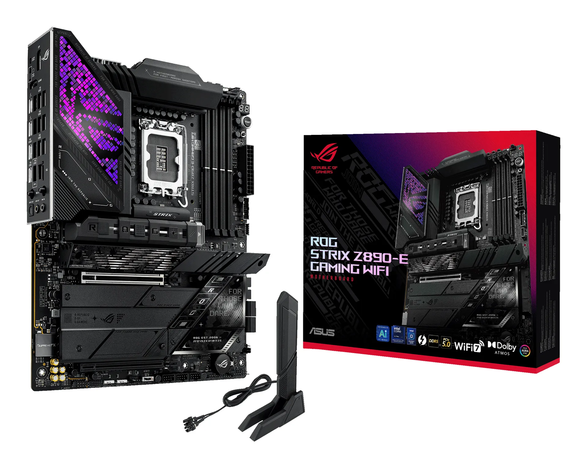 ASUS ROG STRIX Z890-E GAMING WIFI Intel Z890 LGA 1851 (Socket V1) ATX ASUS ROG STRIX Z890-E GAMING WIFI Intel Z890 LGA 1851 (Socket V1) ATX