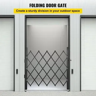 VEVOR Einzel-Sicherheitstor industrieller Einfahrtszaun Falttürtor, Sicherheitstor aus Stahl, flexibel erweiterbares Sicherheitstor, 360° rollbares Barrikadentor, Scherentor mit Vorhängeschloss VEVOR Einzel-Sicherheitstor industrieller Einfahrtszaun Falttürtor, Sicherheitstor aus Stahl, flexibel erweiterbares Sicherheitstor, 360° rollbares Barrikadentor, Scherentor mit Vorhängeschloss