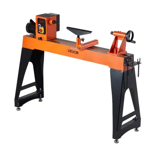 VEVOR Drechselbank, 1,5 PS, Drechselmaschine mit variabler Drehzahl von 0 bis 3200 U/min, Drehtischmaschine 406x1020 mm Werkbank, Drehbank, für mittlere bis große Holzbearbeitungsprojekte – Bild 9