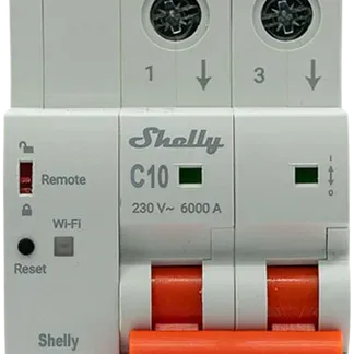 Shelly · Smarter Leitungsschutzschalter · „Pro 2CB C32“ · 2-polig · 32A · Fernsteuerung · LAN · WLAN · Bluetooth Shelly · Smarter Leitungsschutzschalter · „Pro 2CB C32“ · 2-polig · 32A · Fernsteuerung · LAN · WLAN · Bluetooth