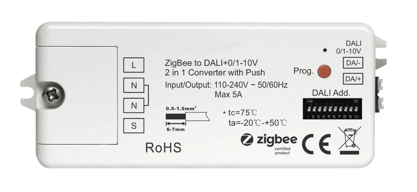 Synergy 21 LED Serie EOS 10 ZigBee to DALI Converter/Controller Synergy 21 LED Serie EOS 10 ZigBee to DALI Converter/Controller