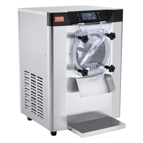 VEVOR Kommerzielle Eiscreme-Maschine, 12 L/h Einzelgeschmacksrichtung Arbeitsplatten-Eiscrememaschine für Hartes Servieren, 4,5 L Edelstahlzylinder, LED-Panel, Automatische Vorkühlung mit Reinigung – Bild 9