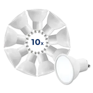 LED-Strahler McShine “MS-60-10“ GU10, 6W, 510lm, 6500K, tageslichtweiß,10er-Pack LED-Strahler McShine “MS-60-10“ GU10, 6W, 510lm, 6500K, tageslichtweiß,10er-Pack