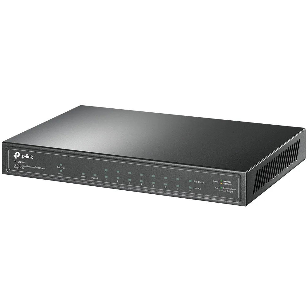 TP-Link TL-SG1210P Netzwerk-Switch Unmanaged Gigabit Ethernet (10/100/1000) Power over Ethernet (PoE) Grau – Bild 3