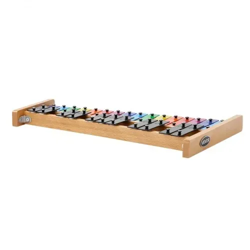 VEVOR Glockenspiel, 27 Noten, professionelles Xylophon-Schlaginstrument, mit SPCC-Klappen & bunten Metalltasten, inklusive 4 Schlägeln, Tragetasche, Musikinstrumenten-Set für Anfänger – Bild 9