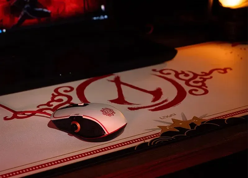Lexip Assassin’s Creed Shadows Maus Gaming rechts USB Typ-A Optisch 12000 DPI – Bild 7