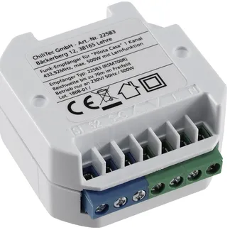 Funk-Empfänger RS für „Pilota Casa“ max. 500W, für Rolladen-Steuerung Funk-Empfänger RS für „Pilota Casa“ max. 500W, für Rolladen-Steuerung
