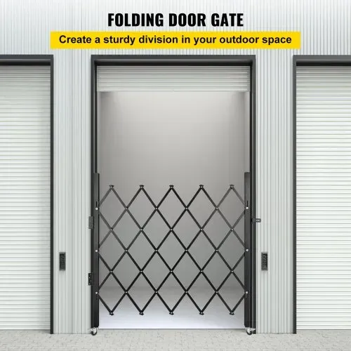 VEVOR Einzel Sicherheitstor 108 × 131 cm(W × H) Falttürtor aus Kanalstahl, flexibel erweiterbares einziehbare Verkehrssperre, 360°-Roll-Barrikadentor Schwarz Straßengaragenbau Einfahrtszaun VEVOR Einzel Sicherheitstor 108 × 131 cm(W × H) Falttürtor aus Kanalstahl, flexibel erweiterbares einziehbare Verkehrssperre, 360°-Roll-Barrikadentor Schwarz Straßengaragenbau Einfahrtszaun