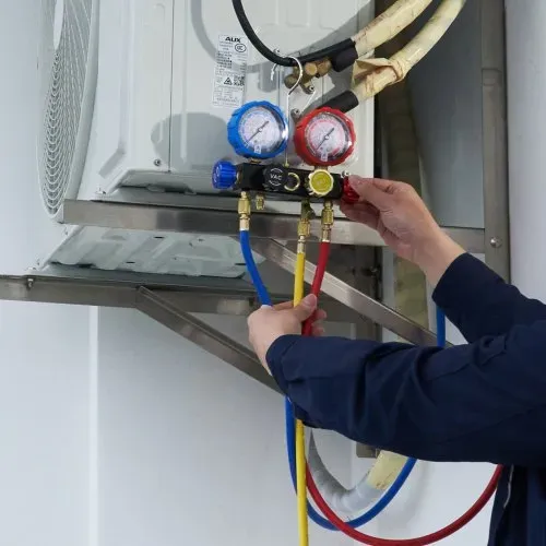 VEVOR Kältemittel Manometer 4-Wege Auto Kältemittel Verteiler Messgeräteset, R134A-R12-R410A-R22 AC 4 Stk. 1524 mm Ladeschläuche Kältemittel Manifold Messgerät AC-Diagnosewerkzeuge Autoklimaanlagen – Bild 7