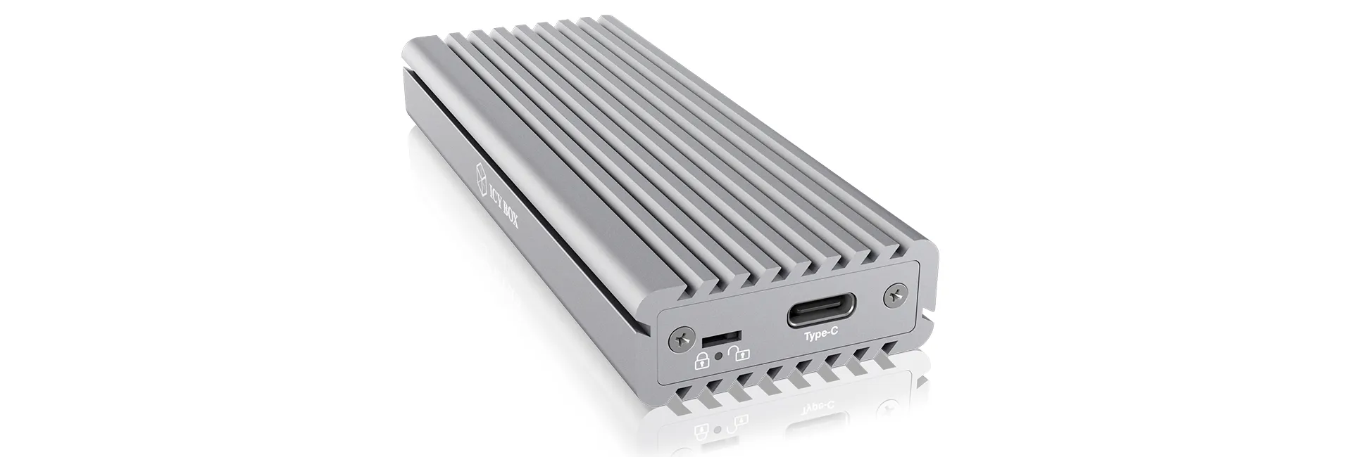 ICY BOX IB-1817Ma-C31, Type-C® USB 3.2 Gen 2 zu PCIe NVMe M.2 2230/2242/2260/2280 SSD Gehäuse mit Schreibschutz – Bild 3