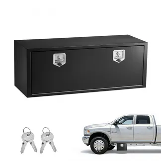 VEVOR Lkw Unterbaubox 1219 x 457 x 457 mm Unterflur Staukasten Kaltgewalzter Stahl Wasserdichter Werkzeugkasten mit T-Griff Schloss für Lkw Anhänger Transporter Werkzeugkiste Unterflurkasten Schwarz VEVOR Lkw Unterbaubox 1219 x 457 x 457 mm Unterflur Staukasten Kaltgewalzter Stahl Wasserdichter Werkzeugkasten mit T-Griff Schloss für Lkw Anhänger Transporter Werkzeugkiste Unterflurkasten Schwarz