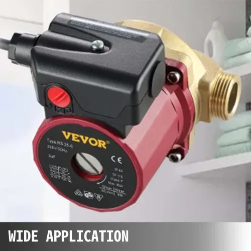 VEVOR Warmwasserzirkulationspumpe 50 L/min, Wasserumwälzpumpe 220 V 90 W, Wasserpumpe 0,8 A, Wasserkreislaufpumpe, Ideal für elektronische automatische Haushaltsdusche Waschmaschine – Bild 6