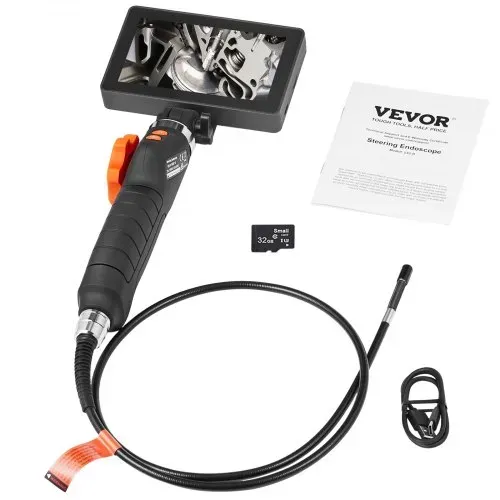 VEVOR Gelenk-Endoskopkamera mit Licht, Zweiwege-Gelenk-Endoskop-Inspektionskamera mit 6,4 mm kleinem Objektiv, 5 Zoll IPS 1080P HD-Bildschirm, 8-facher Zoom, 8 LED-Lichtkamera für Auto, Sanitär (4,9 Fuß) – Bild 8
