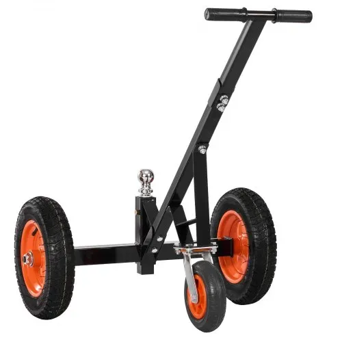 VEVOR Rangierhilfe Anhänger, 454 kg Stützlastkapazität, 425 & 560 mm einstellbare Höhe, 50,8 mm Kugel, 355,6 mm Luftreifen, Karbonstahl, zum Bewegen von Wohnmobilanhängern – Bild 9