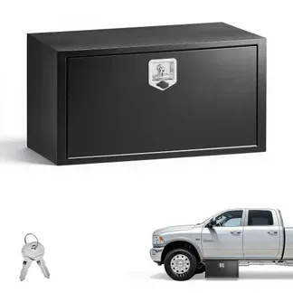 VEVOR Lkw Unterbaubox 914 x 457 x 457 mm Unterflur Staukasten Kaltgewalzter Stahl Wasserdichter Werkzeugkasten mit T-Griff Schloss für Lkw Anhänger Transporter Werkzeugkiste Unterflurkasten Schwarz VEVOR Lkw Unterbaubox 914 x 457 x 457 mm Unterflur Staukasten Kaltgewalzter Stahl Wasserdichter Werkzeugkasten mit T-Griff Schloss für Lkw Anhänger Transporter Werkzeugkiste Unterflurkasten Schwarz