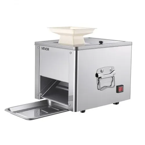 VEVOR Fleischschneidemaschine Fleischschneider 550 W 159 kg/h kommerzielle Fleischschneidemaschine aus Edelstahl (3,5 mm dick), elektrischer Lebensmittelschneider für Restaurant, Supermarkt – Bild 8