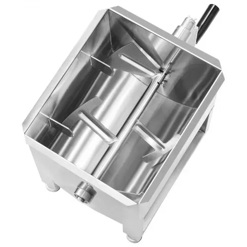 VEVOR manueller Fleischmischer Fleischverarbeitungsgerät (maximales Mischen von 13,6 kg Fleisch), Fleischmischer aus Edelstahl, Wurstmischer mit Untersetzungsgetriebe, Handmixer für Hackfleisch – Bild 9