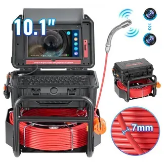 VEVOR Kanalkamera 50m Rohrkamera Rohrinspektionskamera mit 25,7cm Touchscreen VEVOR Kanalkamera 50m Rohrkamera Rohrinspektionskamera mit 25,7cm Touchscreen