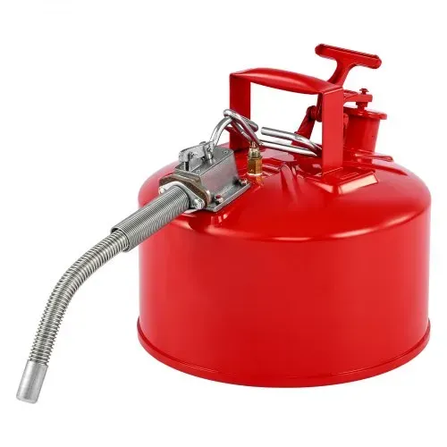 VEVOR Sicherheitskanister, 9,5 L, Typ II, Sicherheitsbehälter mit Flammensperre, selbstschließendem Deckel und flexiblem Metallausguss, Lagerbehälter zur
Aufbewahrung für brennbare Stoffe, Rot – Bild 10