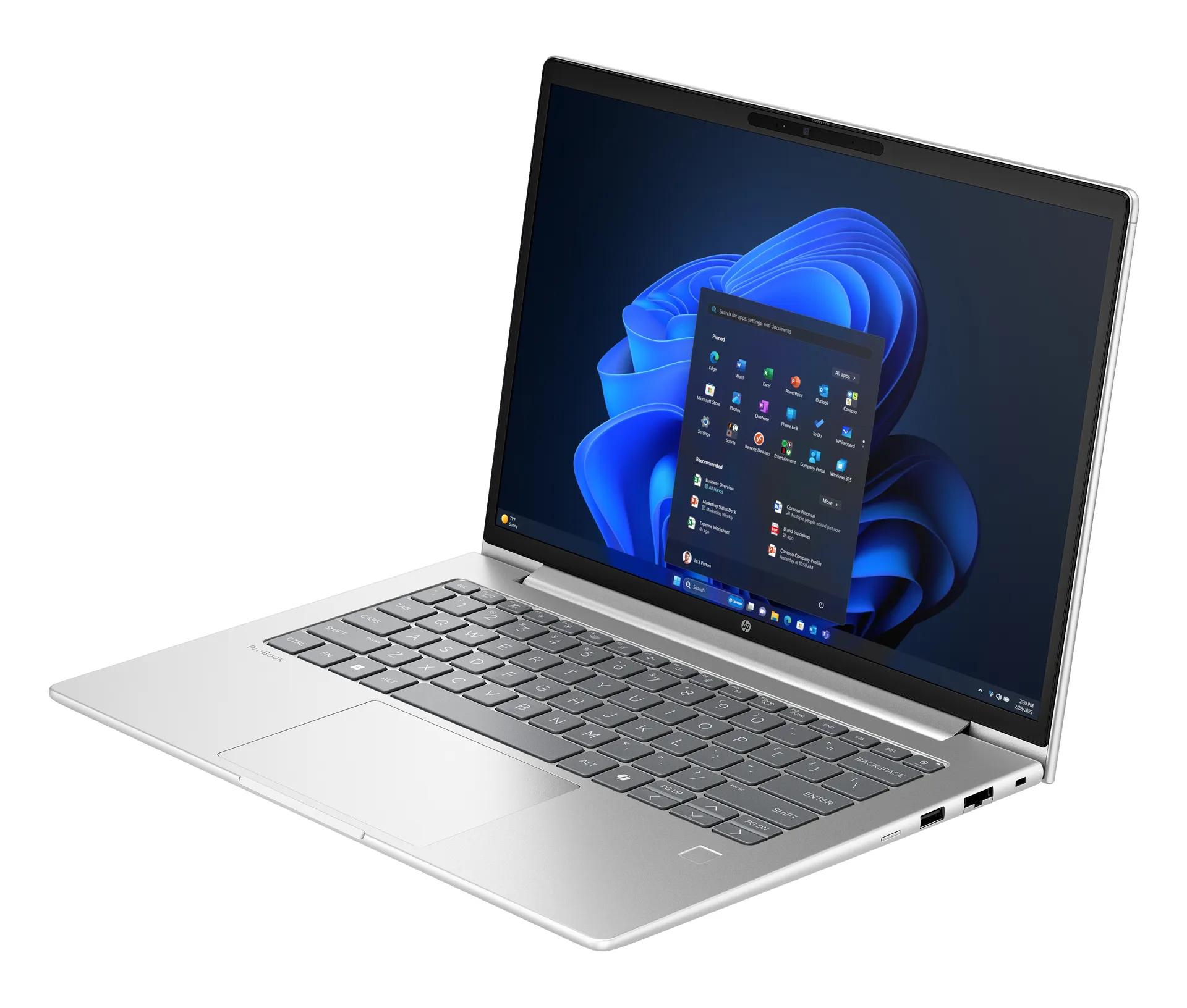 HP ProBook 4 G1a AI PC AMD Ryzen™ 7 250 Laptop 35,6 cm (14") WUXGA 32 GB DDR5-SDRAM 1 TB SSD Wi-Fi 7 (802.11be) Windows 11 Pro Silber – Bild 6