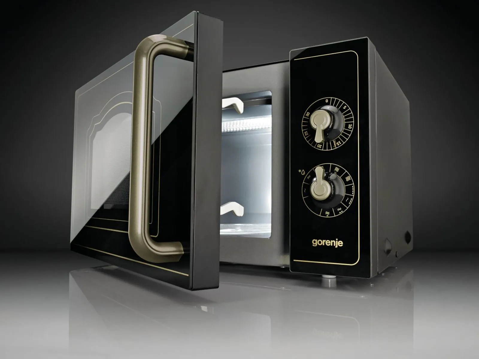 Gorenje Mikrowelle mit Grill MO4250CLB RAL9005 MAT – Bild 7