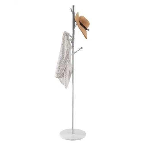 VEVOR Garderobenständer, 370x370x1730 mm, Kleiderständer mit stabilem Marmorsockel & 8 Haken, Jackenständer Baumform für Eingangsbereich, Büro, Wohnzimmer, Kleiderstange für Mäntel, Hüte – Bild 10