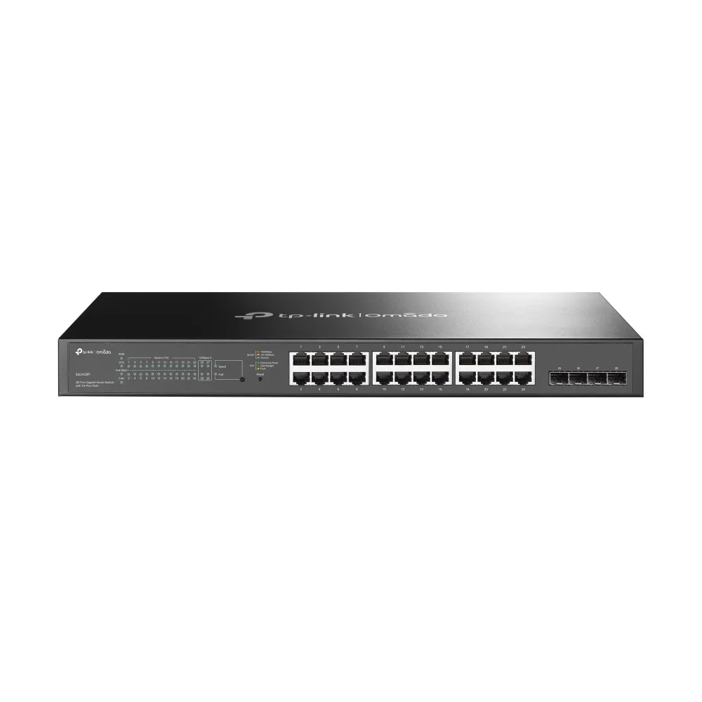 TP-Link Omada TL-SG2428P Managed L2/L2+ Gigabit Ethernet (10/100/1000) Power over Ethernet (PoE) 1U Schwarz TP-Link Omada TL-SG2428P Managed L2/L2+ Gigabit Ethernet (10/100/1000) Power over Ethernet (PoE) 1U Schwarz