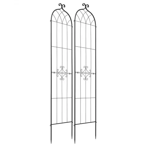 VEVOR Rankgitter, 220x52,5 cm 2er-Pack, Metall Rankhilfe mit Pulverbeschichteter Oberfläche & Verriegelungsmechanismus, Kletterhilfe, Garten Spalier, Pflanzengitter für Blumen, Gemüse & Rosen – Bild 8